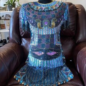 Deadstock Sequin Beaded Dress